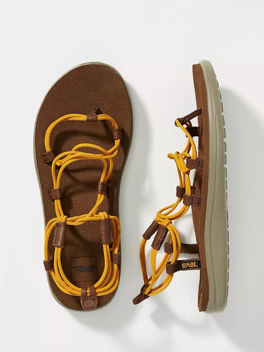 Teva Voya Infinity Sandals Size W9 in Yellow